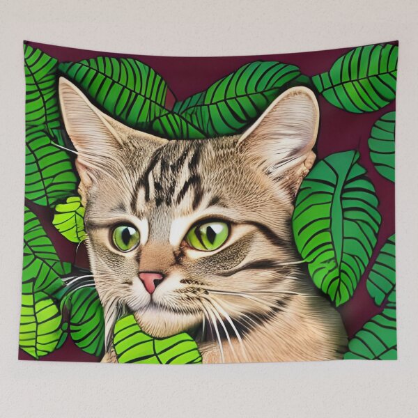 Item preview, Cat In Leaves designed and sold by gramizzia.