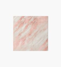 Pretty Pink Rose Gold Marble Art Board