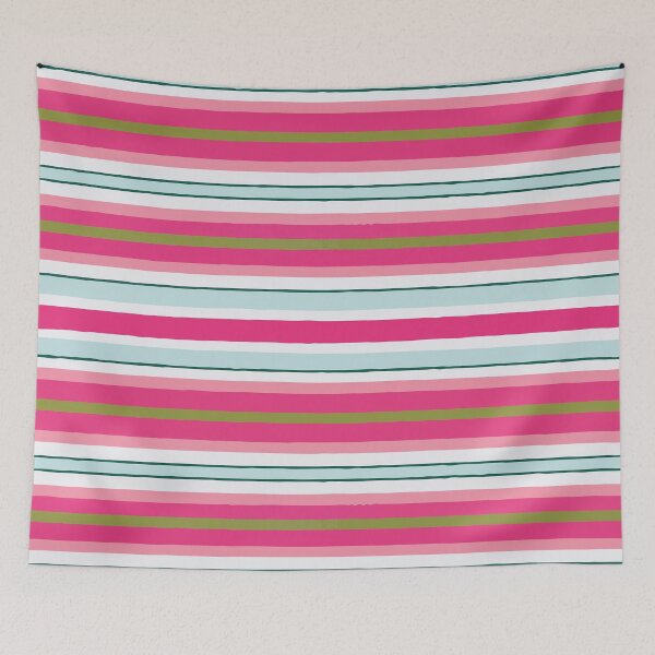 Item preview, Mexican rebozo texture kawaii hot pink serape stripes designed and sold by T-Mex.