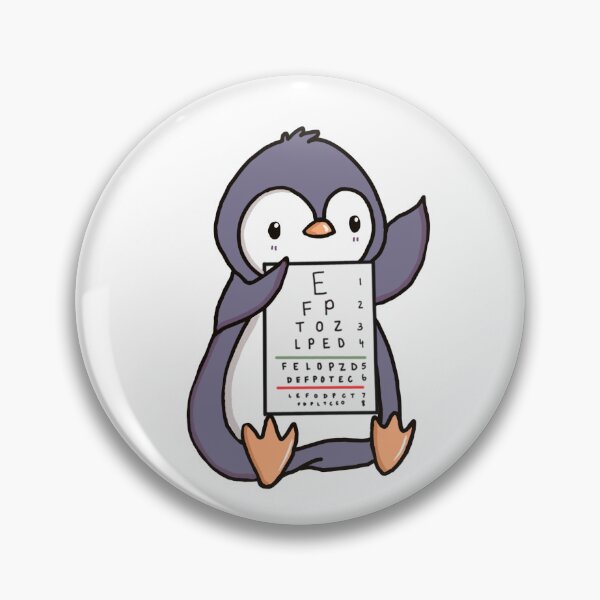 Item preview, Cute Penguin Optometry Eye Sticker designed and sold by stutipatel.