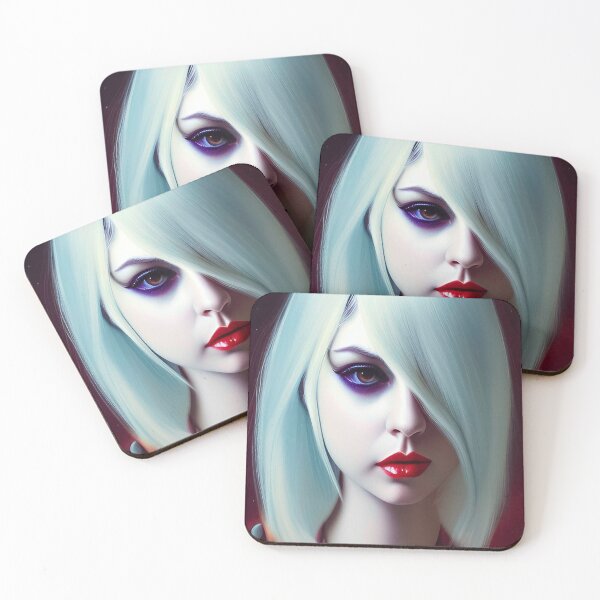 Item preview, White Hair Goth Girl designed and sold by DreamSwiftly.