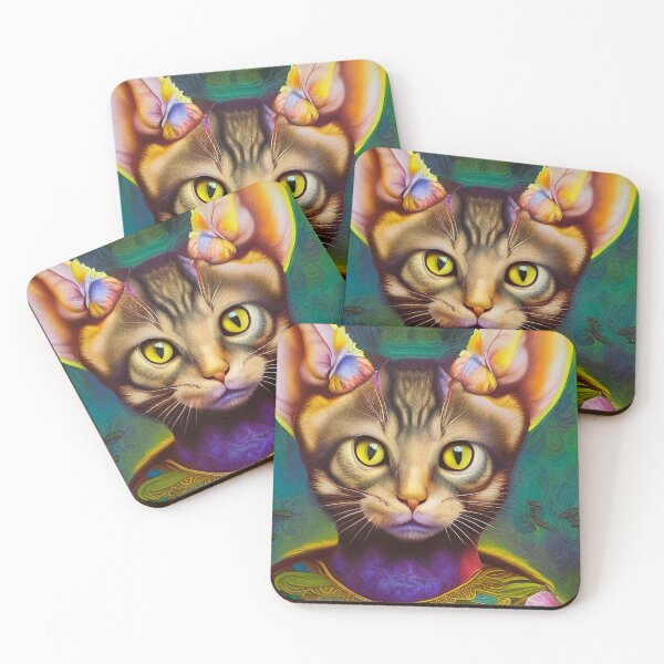 Item preview, Surreal Crazy Cat designed and sold by DreamSwiftly.