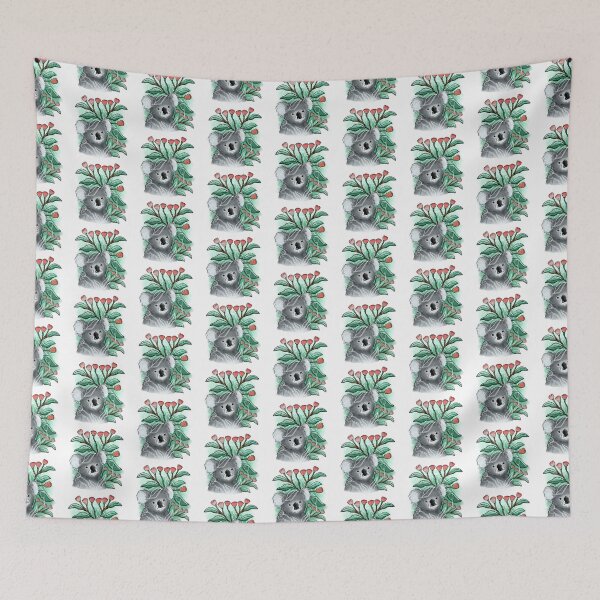 Item preview, Koala in the Native flowers designed and sold by jasmineberry.