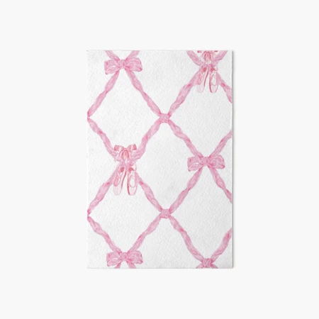 Coquette ballerina shoes with pink bows and ribbon 