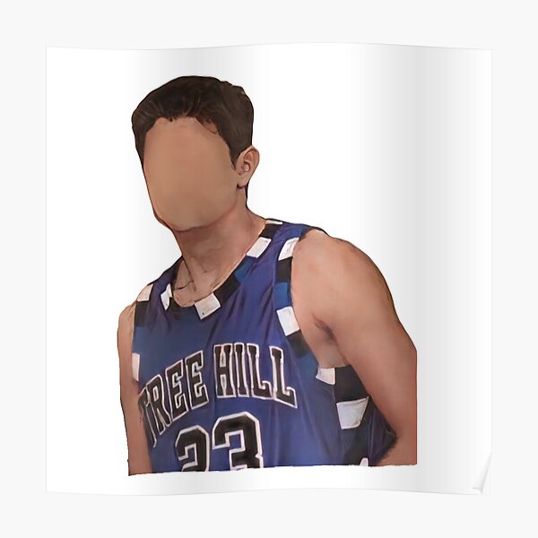 Nathan Scott One Tree Hill Basketball Jersey (White)  Poster for