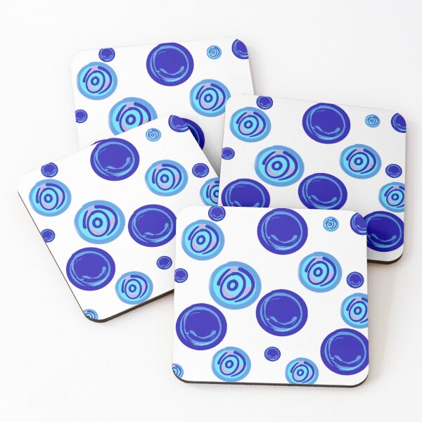Item preview, Bright Blue Bauble Swirl - Pattern designed and sold by jolabrese.
