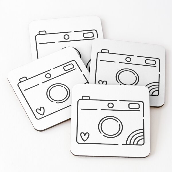 Item preview, Minimal camera, line black illustration designed and sold by OM-lova.