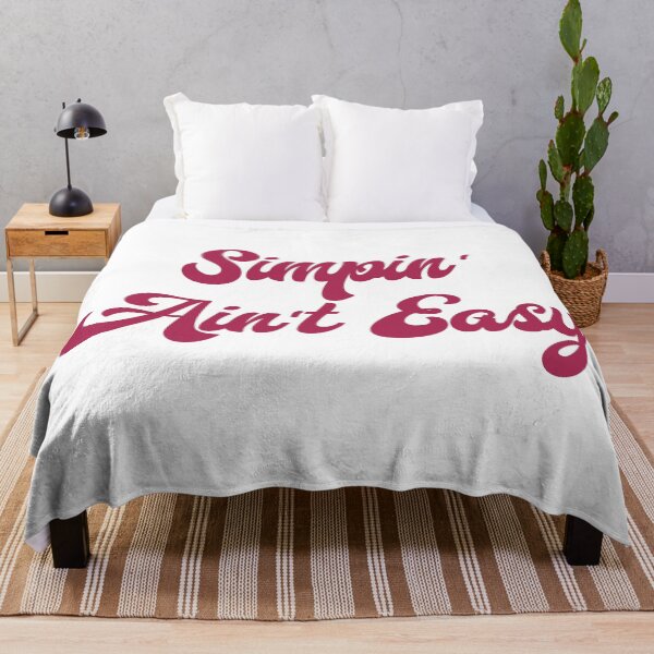 Item preview, Simpin' Ain't Easy (Pink on White) designed and sold by Sawset.