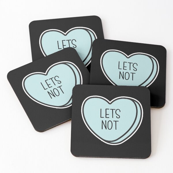 Item preview, Let's not, Anti-Valentine, ew valentines conversation heart, rude valentines, anti valentine, eww valentines, ew valentines designed and sold by hitechmom.