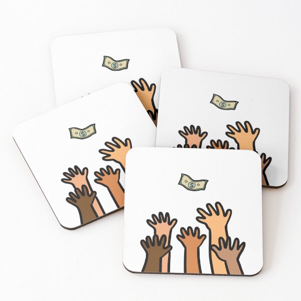 Item preview, Hand out reaching dollar money. Wealth, success motivation concept. designed and sold by Nalidsa Sukprasert.