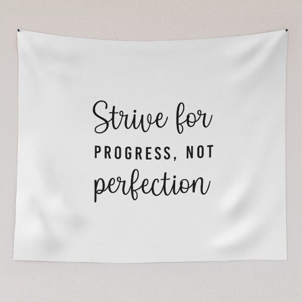Item preview, Strive for progress not perfection designed and sold by corbrand.