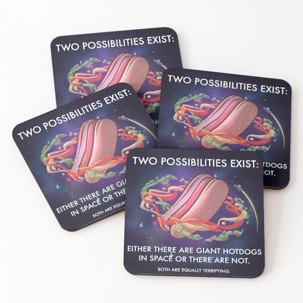 Item preview, Giant Hotdogs in Space Quote designed and sold by Cauliflander.