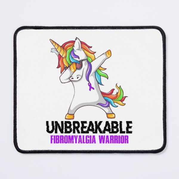 Item preview, Fibromyalgia Awareness - Unicorn Fibromyalgia Warrior Ribbon UNBREAKABLE designed and sold by Fernandezf.
