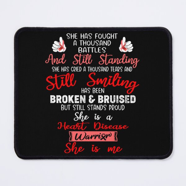 Item preview, Heart Disease Warrior SHE IS ME - Support Heart Disease Fighter Gifts designed and sold by Berriosly.