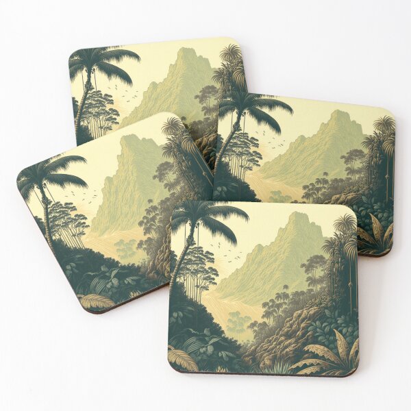 Item preview, Tropical Forest Jungle Illustration designed and sold by UncannyCanvas.