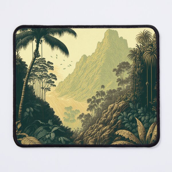 Item preview, Tropical Forest Jungle Illustration designed and sold by UncannyCanvas.
