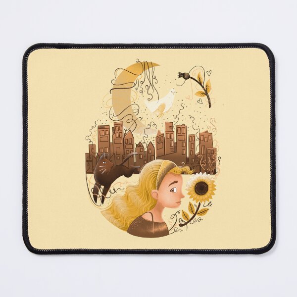 Item preview, Girl in the City on a Yellow Moon designed and sold by jasmineberry.