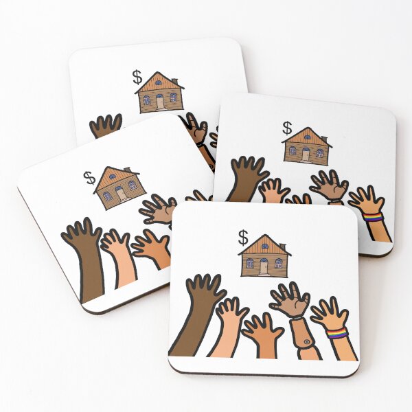 Item preview, People hand out reaching home ownership. Housing problems in society concept. designed and sold by Nalidsa Sukprasert.