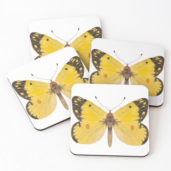Item preview, Orange Sulfur Butterfly Watercolor Illustration designed and sold by ModelOrganism.