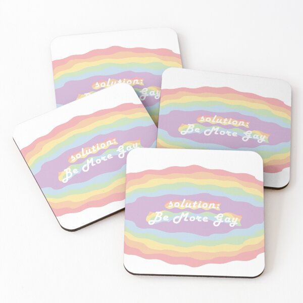 Item preview, solution: be more gay designed and sold by Chaotic Homewares.