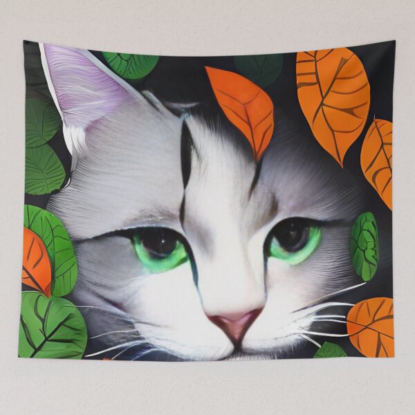 Item preview, Cat In Leaves designed and sold by gramizzia.