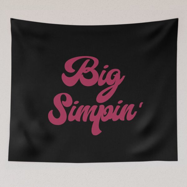 Item preview, Big Simpin' (Pink on Black) designed and sold by Sawset.