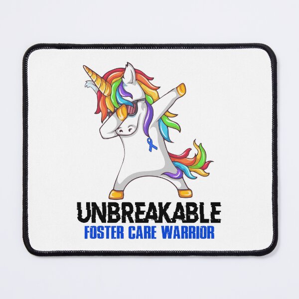 Item preview, Foster Care Awareness - Unicorn Foster Care Warrior Ribbon UNBREAKABLE designed and sold by Fernandezf.