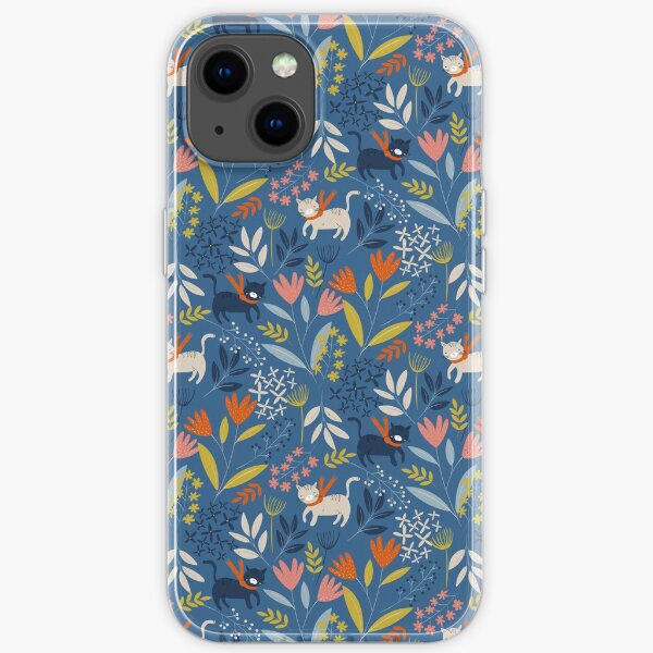 Cats & Flowers iPhone Soft Case