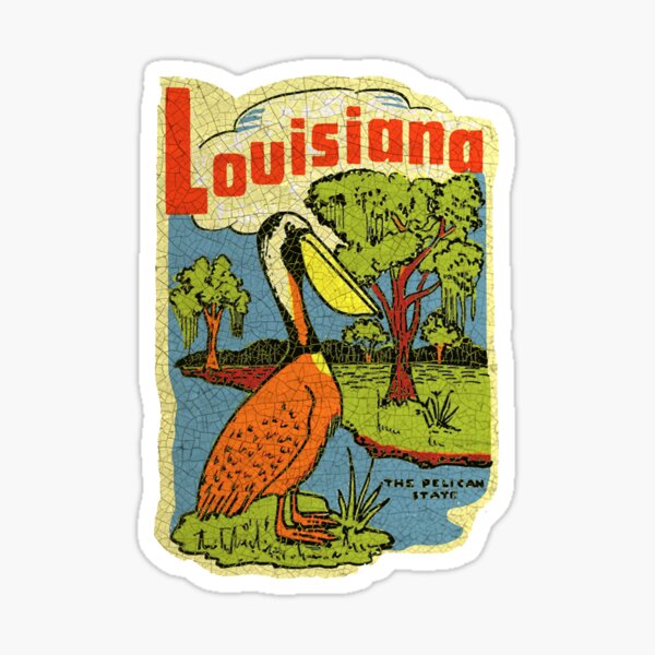 Louisiana VINTAGE DECAL Sticker