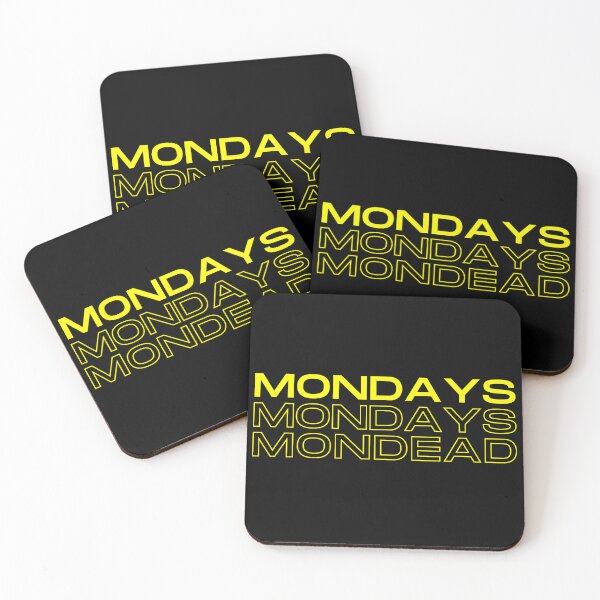 Item preview, Mondays Should Be Optional - MONdead - Aesthetic Text-based Design designed and sold by UniqqFactory.