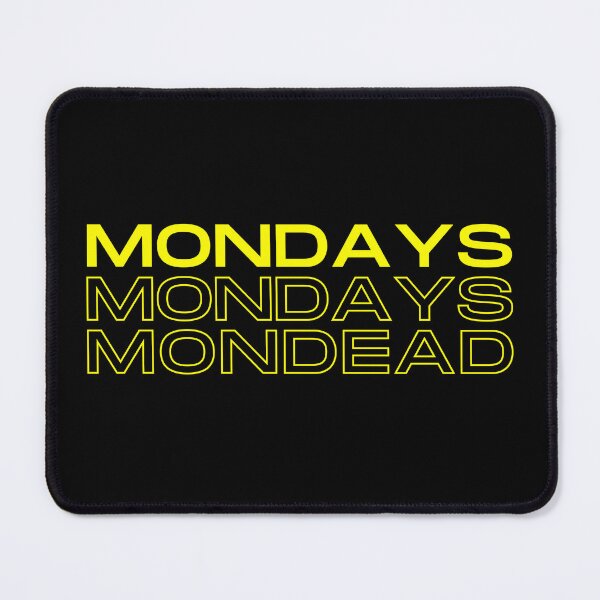 Item preview, Mondays Should Be Optional - MONdead - Aesthetic Text-based Design designed and sold by UniqqFactory.