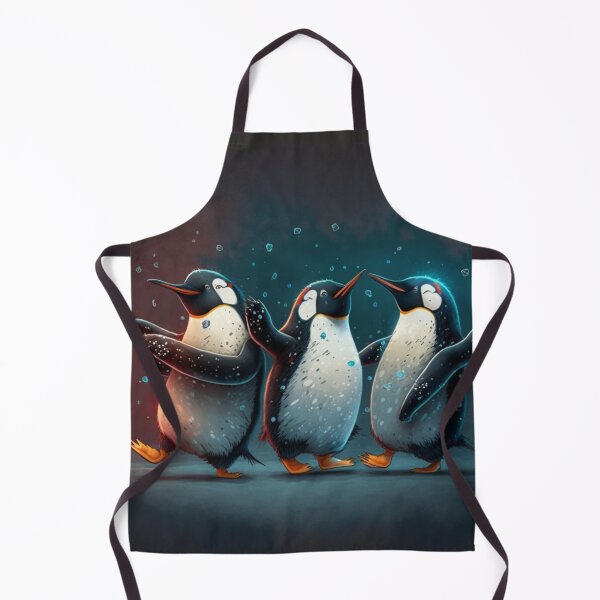 Item preview, Happy little trio of sparkling penguins dancing in joy. designed and sold by liana campbell.