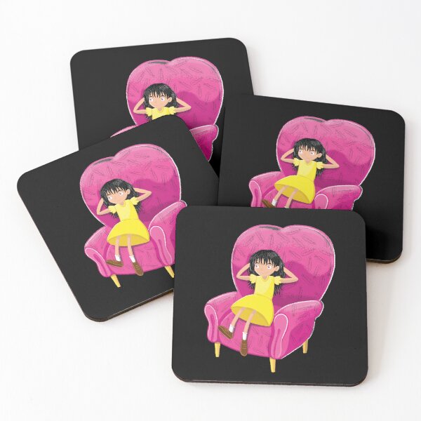 Item preview, Girl in Yellow in a pink chair designed and sold by jasmineberry.