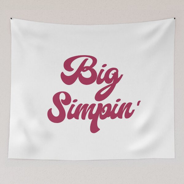 Item preview, Big Simpin' (Pink on White) designed and sold by Sawset.