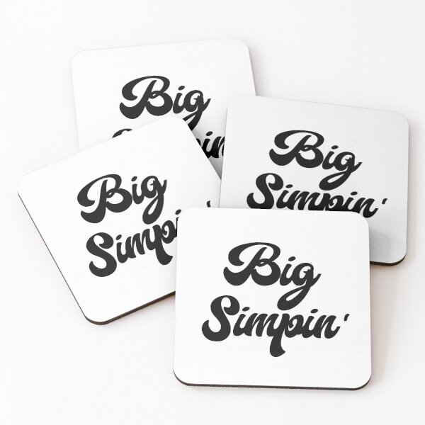 Item preview, Big Simpin' (Black on White) designed and sold by Sawset.