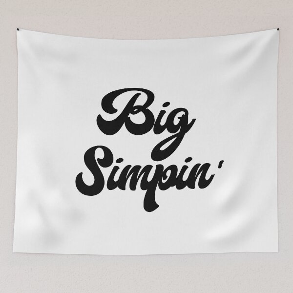 Item preview, Big Simpin' (Black on White) designed and sold by Sawset.