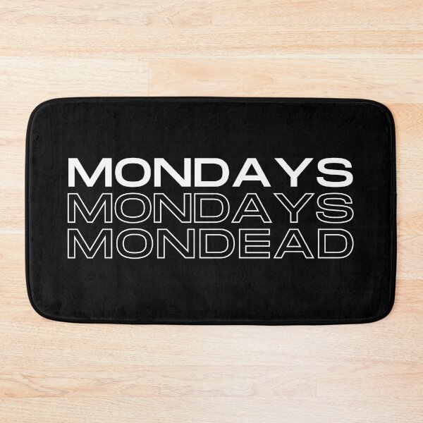 Item preview, Mondays Should Be Optional - MONdead - Aesthetic Text-based Design - black and white  designed and sold by UniqqFactory.
