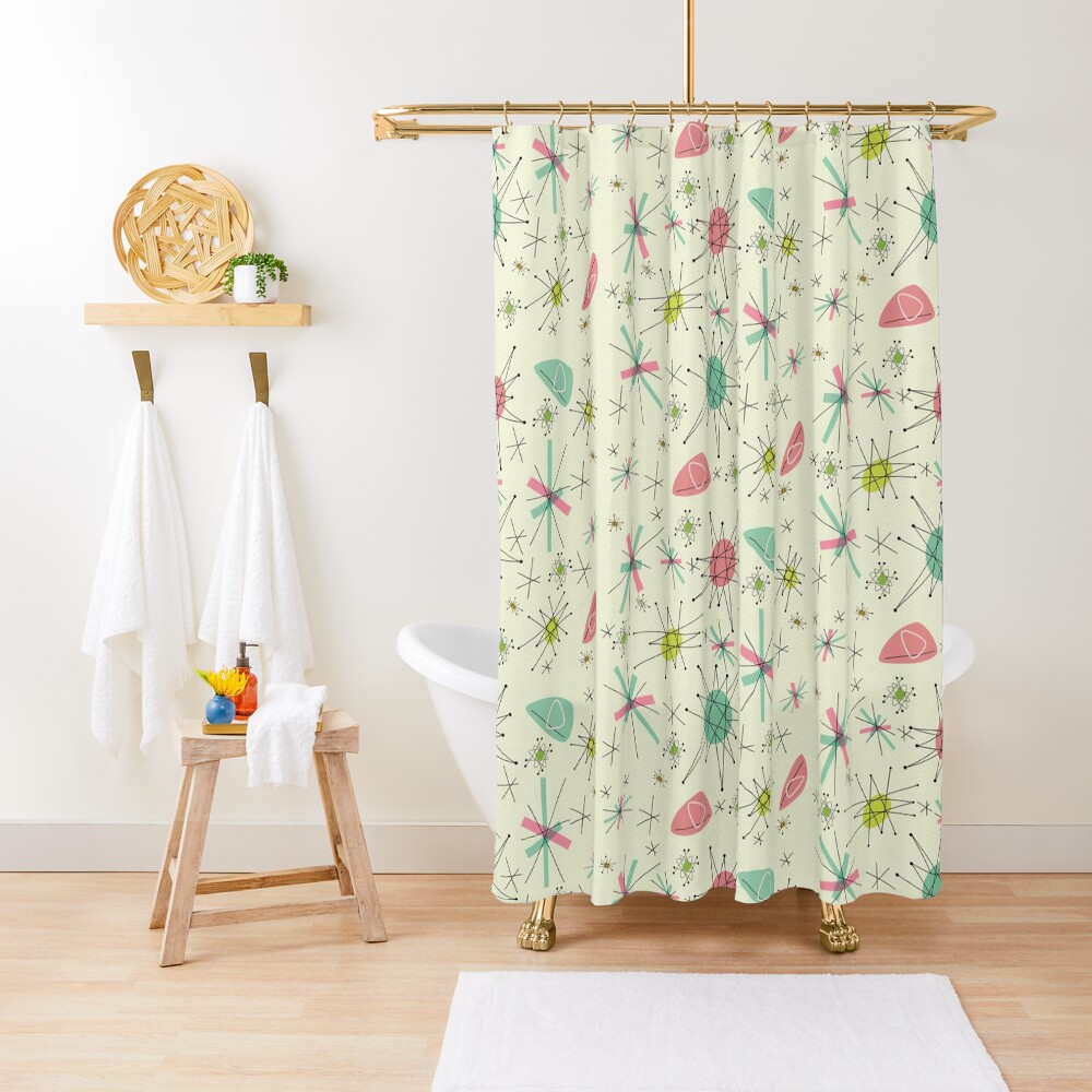 Atomic 50s Shower Curtain