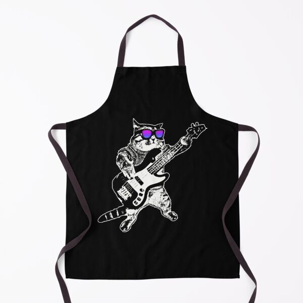 Item preview, Rockstar Cat Music Lover Meow Guitarist designed and sold by DamnGoodDesign.
