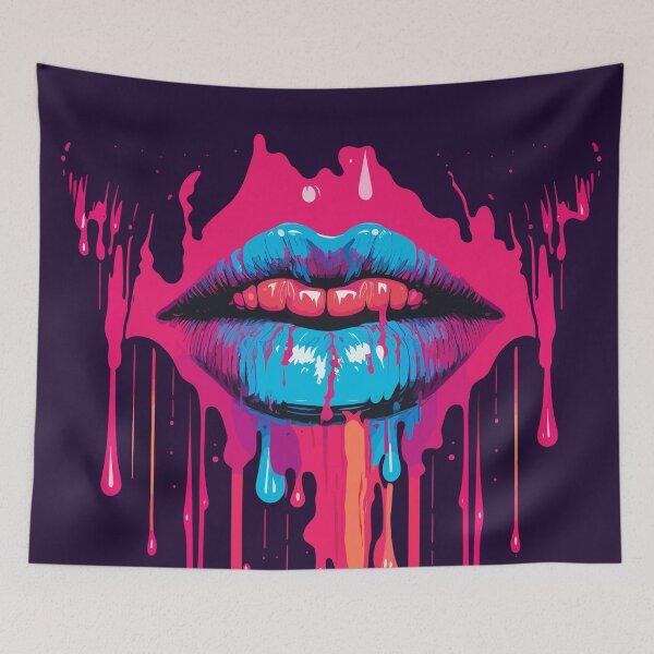 Item preview, Drippy Sexy Paint Lips designed and sold by ChasmicArt.