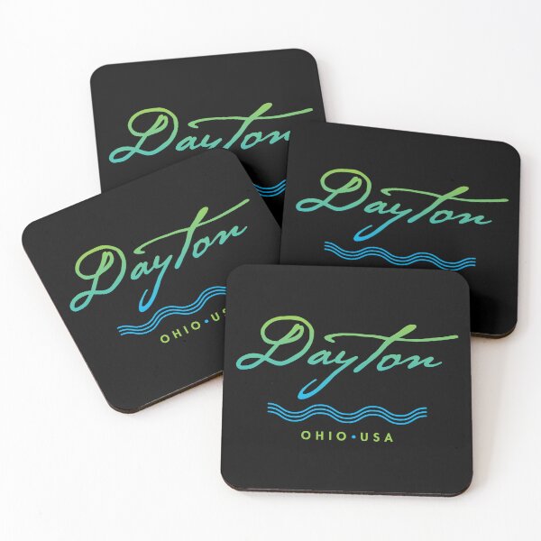 Artikelvorschau, Dayton Ohio typografisches Fluss-Design entworfen und verkauft von Futurebeachbum.