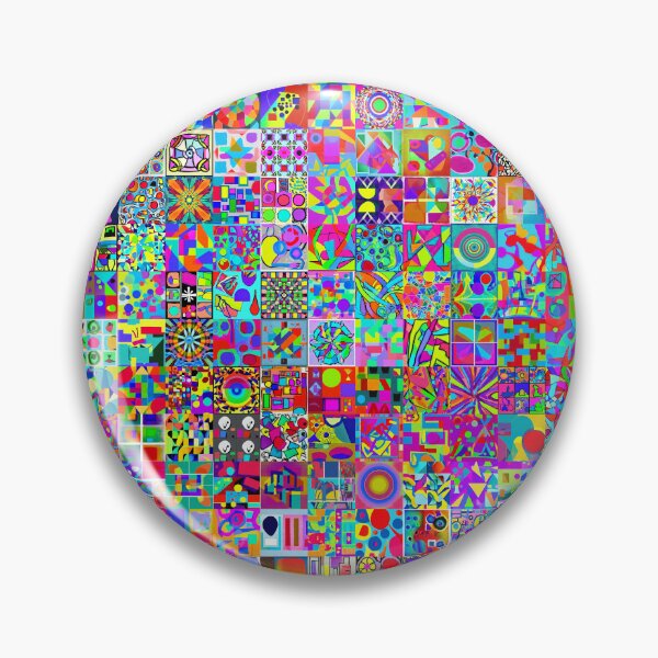 Item preview, 256 Splashes of Creativity: A Collage of Color and Shape designed and sold by ChrisButler.