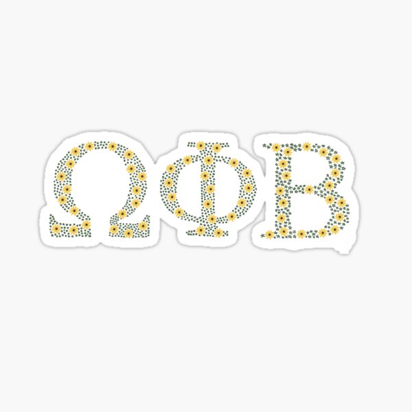 Artikel-Vorschau von Omega Phi Beta Blumen und Sterne, designt und verkauft von 618LexaR.