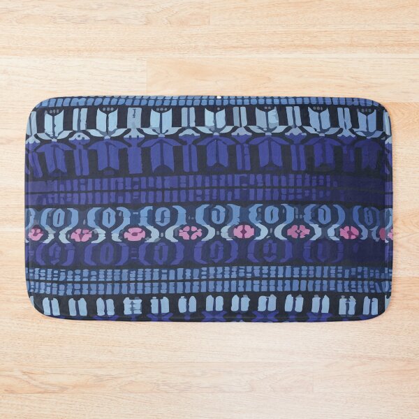 Item preview, Deep blue mayan fabric aztec motive rebozo designed and sold by T-Mex.