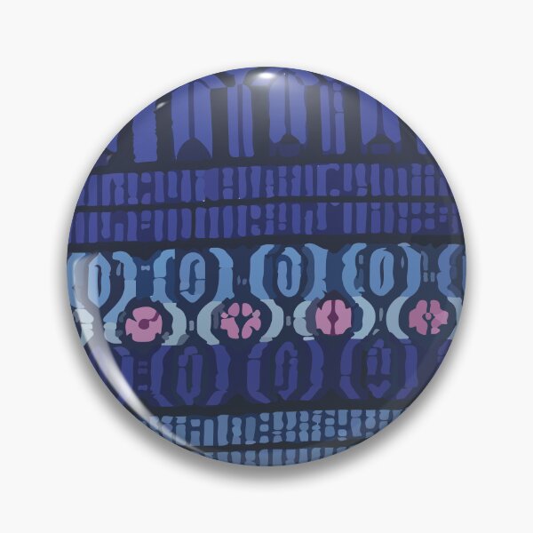 Item preview, Deep blue mayan fabric aztec motive rebozo designed and sold by T-Mex.