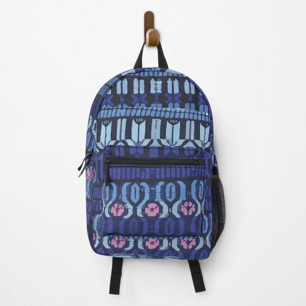 Item preview, Deep blue mayan fabric aztec motive rebozo designed and sold by T-Mex.