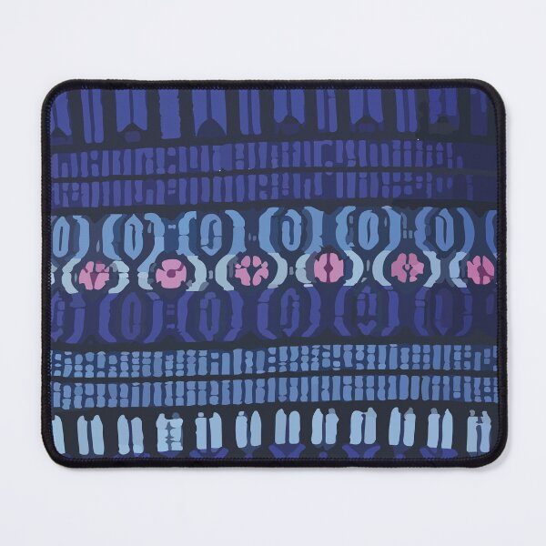 Item preview, Deep blue mayan fabric aztec motive rebozo designed and sold by T-Mex.