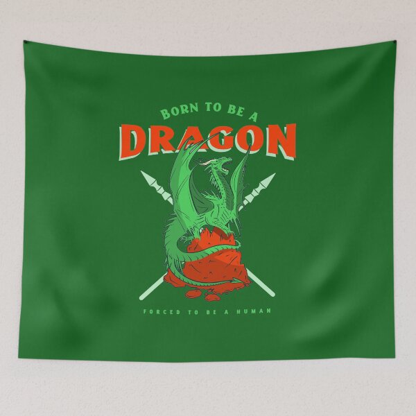 Item preview, Born To Be A Dragon Forced To Be A Human designed and sold by Linette Gerlach.