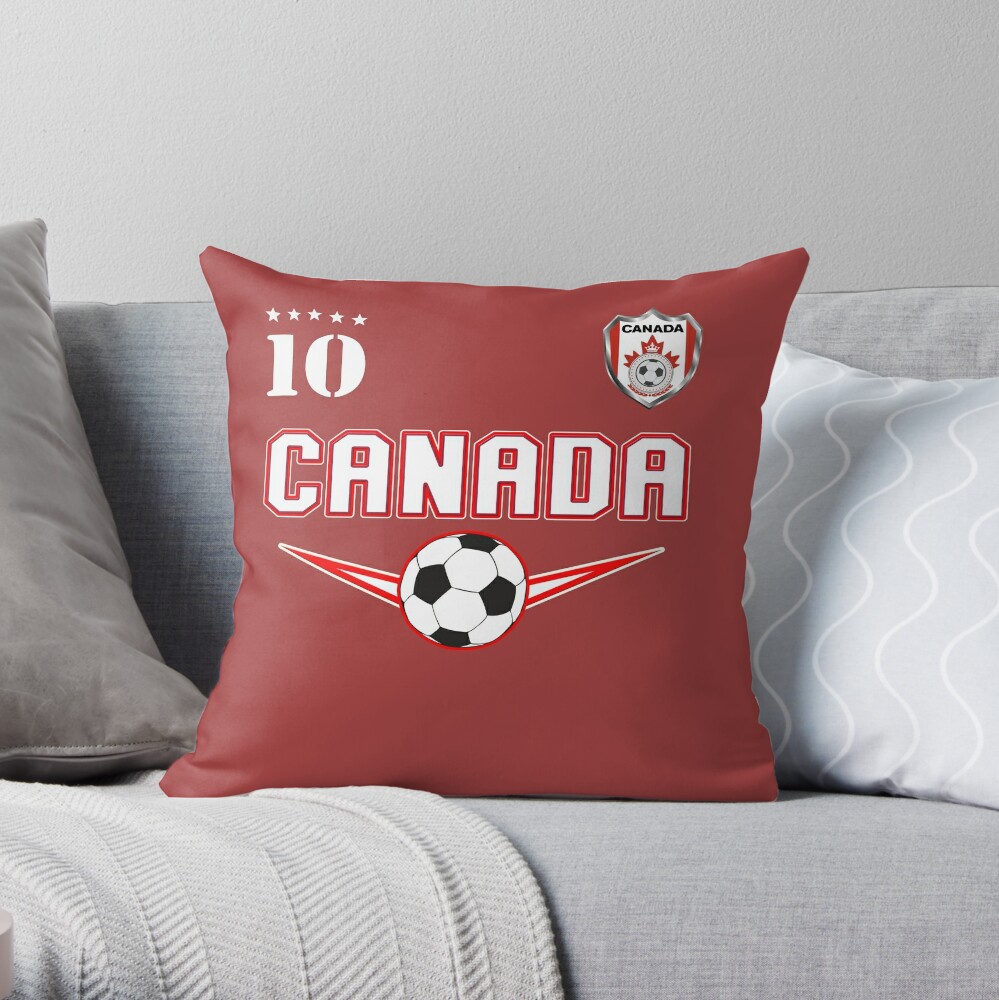 Canada Soccer Design with number 10 - Original Sports Apparel Kids T-Shirt  for Sale by fermo