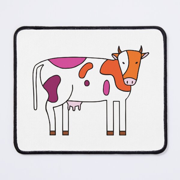 Item preview, Subtle Lesbian Sapphic Pride Flag Colors Cow  designed and sold by Softsi.